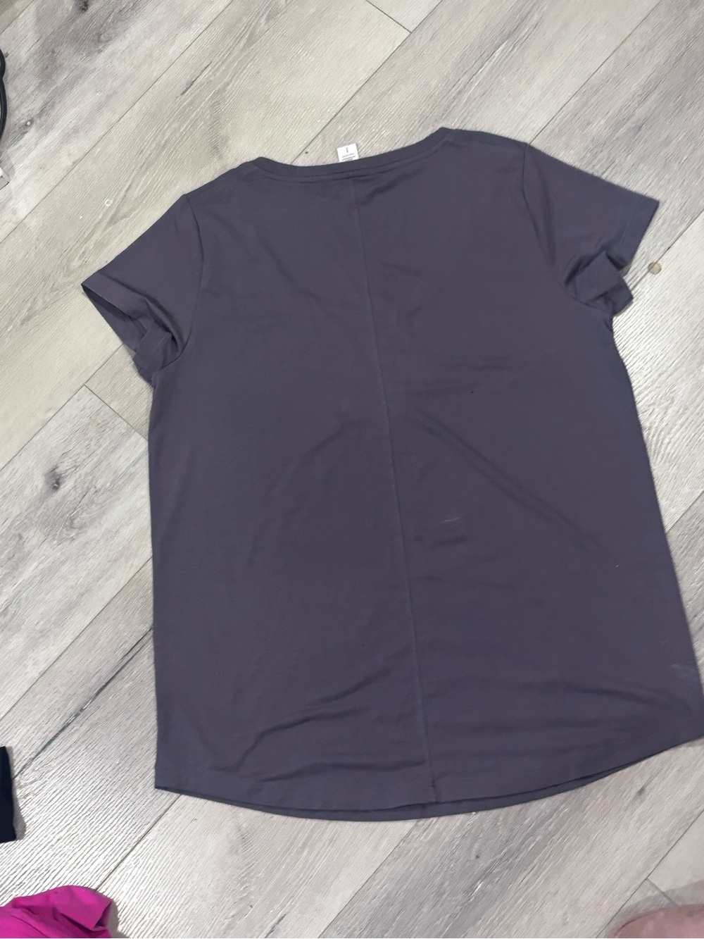 Athleta Women's Scoop Neck Short Sleeve Tee - Dark Blue - Picture 3 of 3